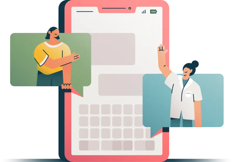 Illustration representing communication